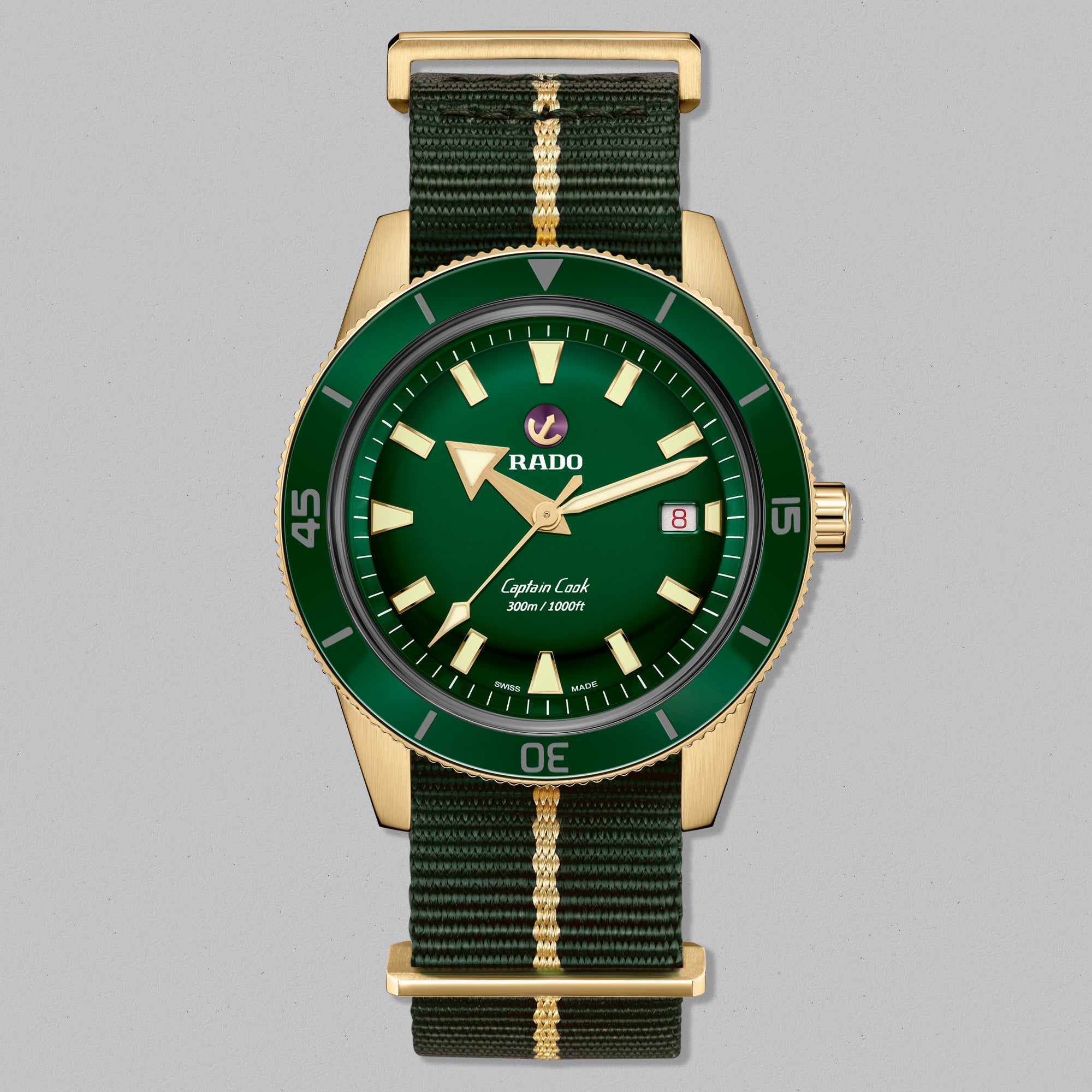 CAPTAIN COOK AUTOMAITC BRONZE GREEN DIAL - Swiss Gallery Iraq RADO