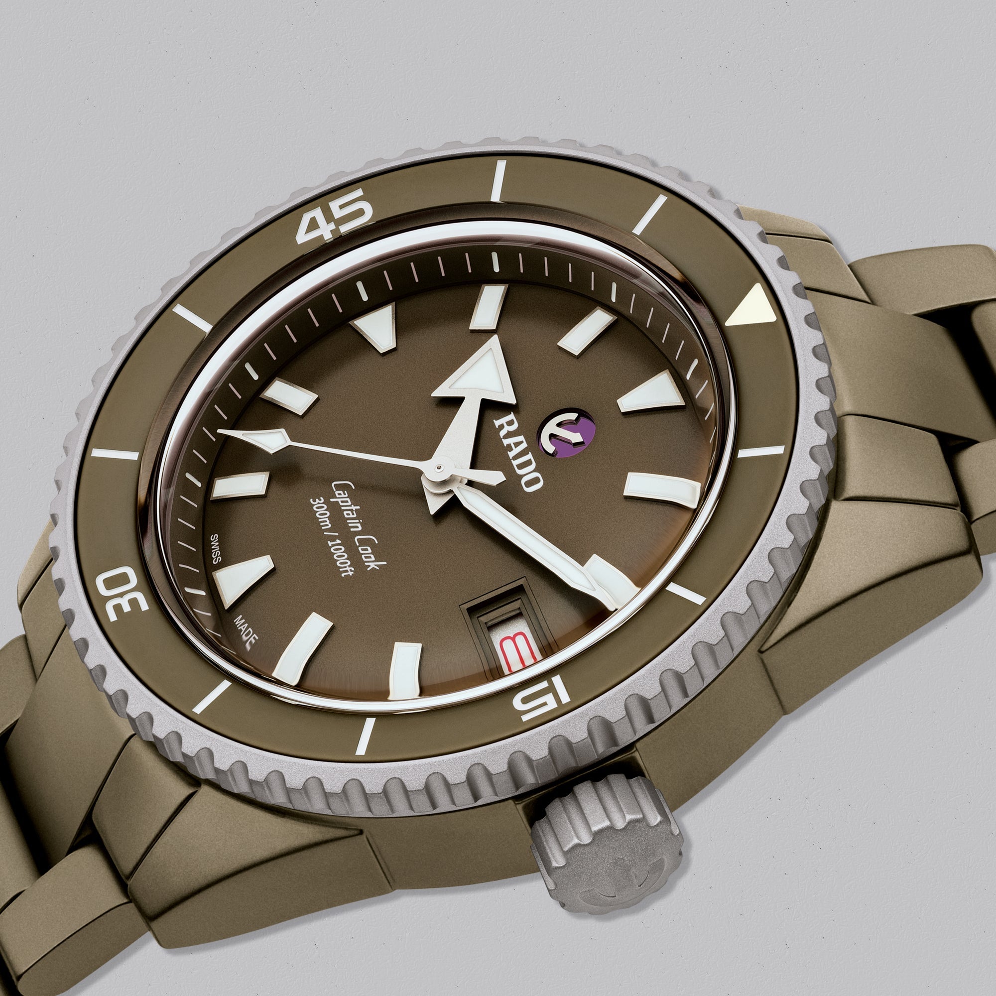 Captain Cook High-Tech Ceramic Diver - Swiss Gallery Iraq RADO