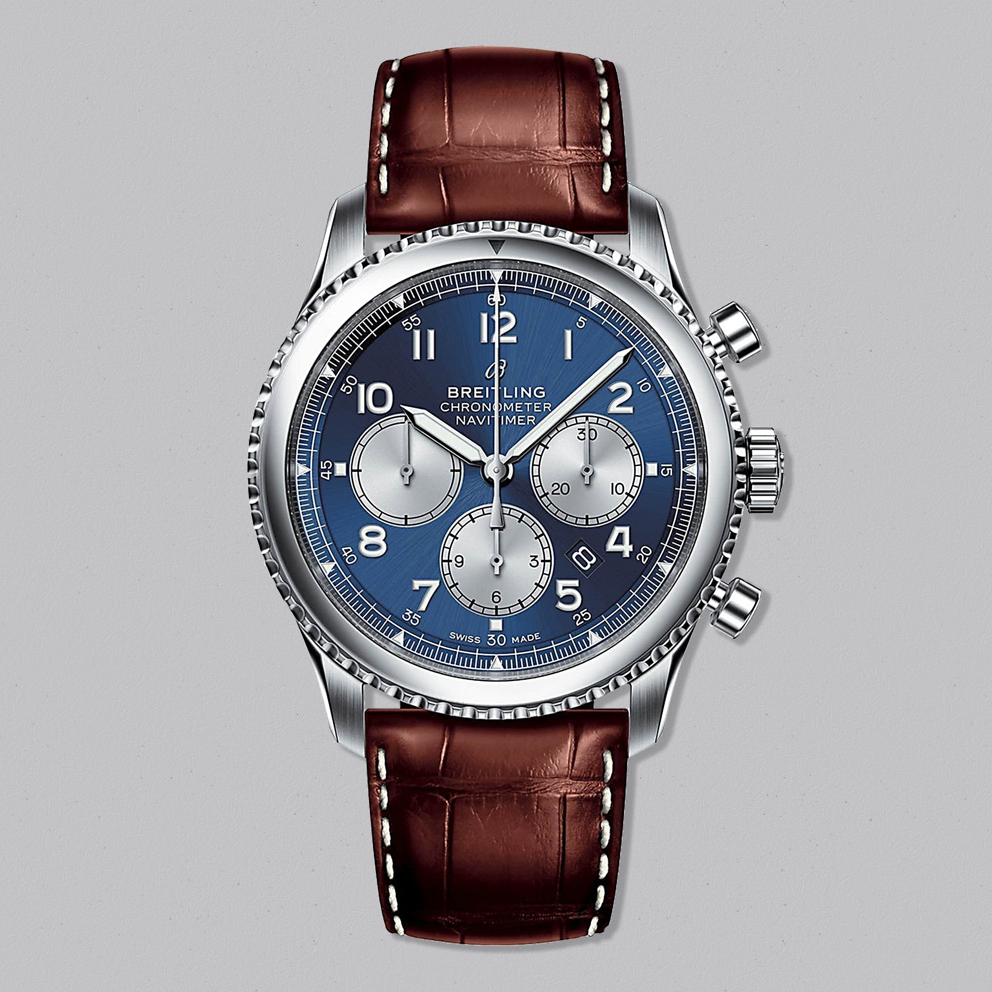 NAVITIMER 8 B01 CHRONOGRAPH 43 BLUE DIAL - Swiss Gallery Iraq BREITLING