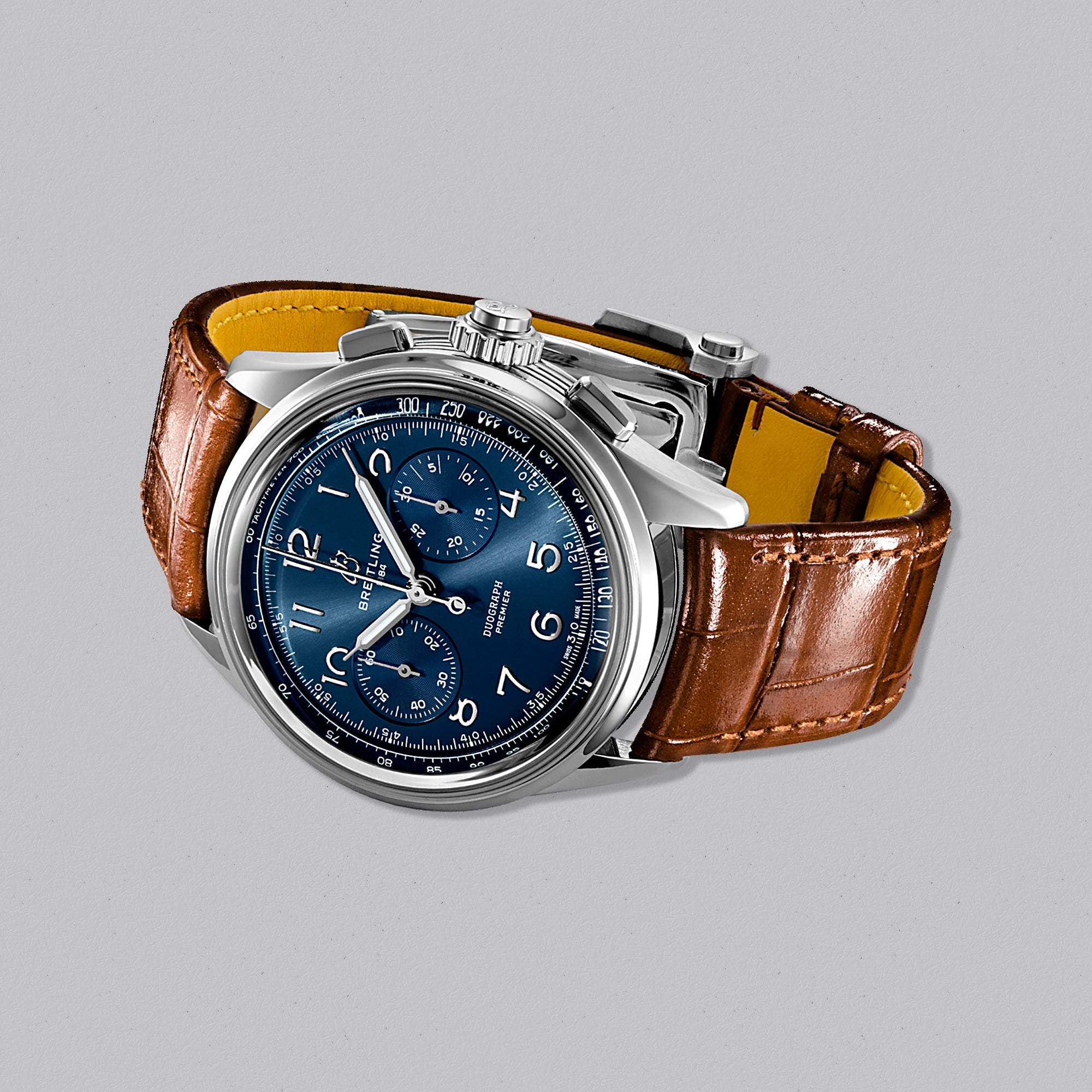 PREMIER B15 DUOGRAPH 42 BLUE DIAL - Swiss Gallery Iraq BREITLING