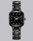 True Square Diamonds BLACK DIAL - Swiss Gallery Iraq RADO